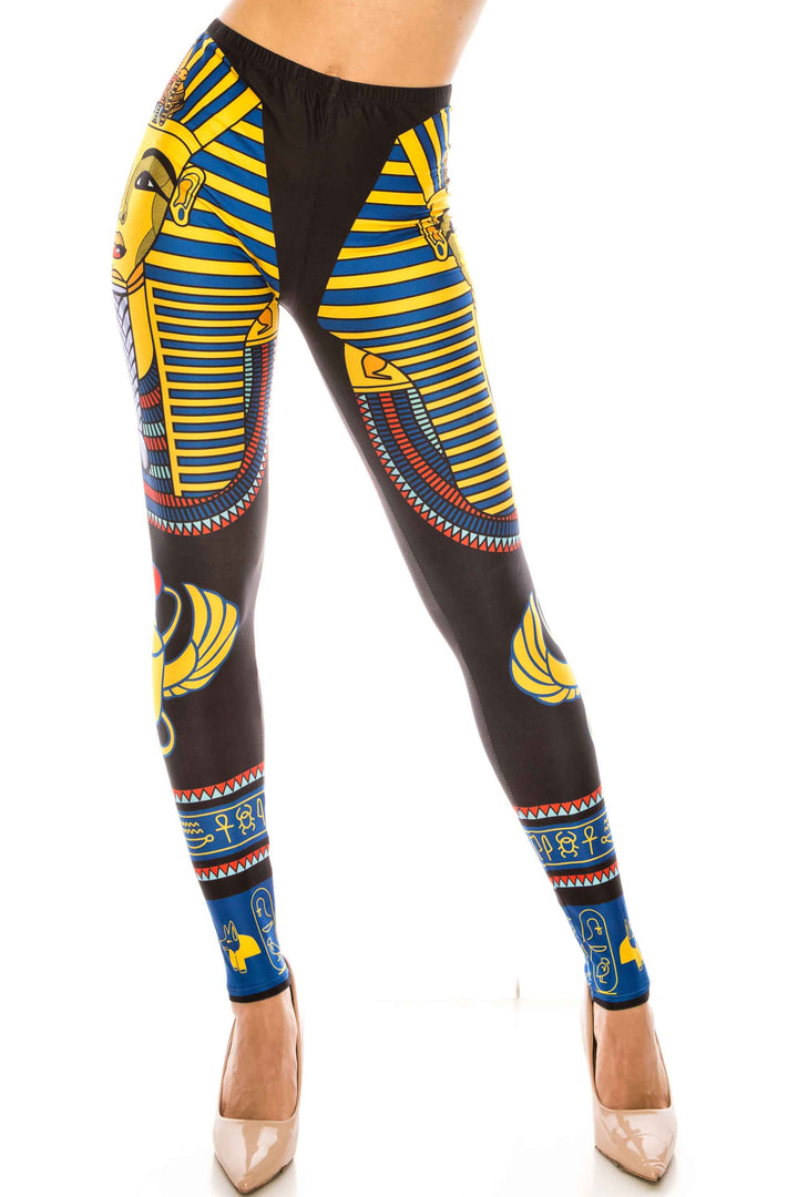 Creamy Soft King Tut Extra Plus Size Leggings - 3X-5X - USA Fashion