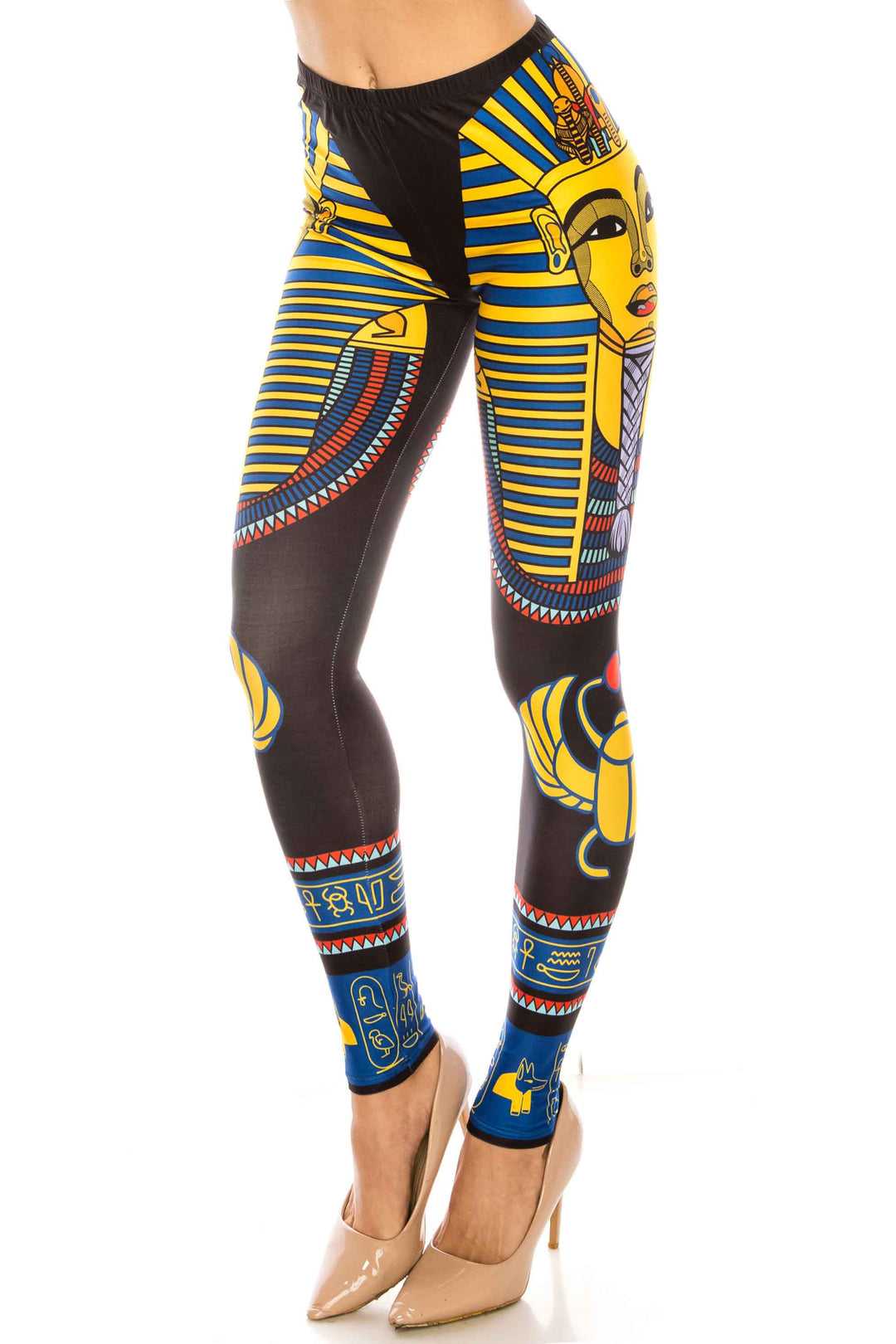 Creamy Soft King Tut Extra Plus Size Leggings - 3X-5X - USA Fashion