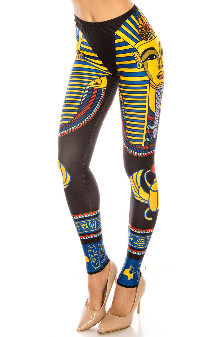 Creamy Soft King Tut Extra Plus Size Leggings - 3X-5X - USA Fashion
