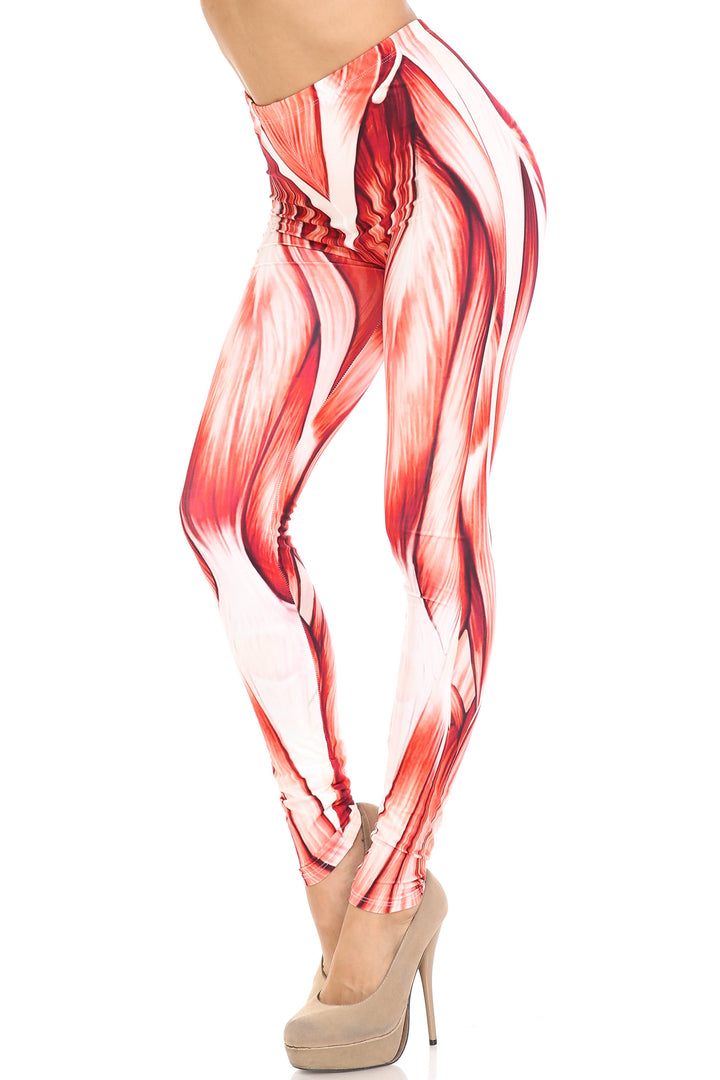 Creamy Soft Muscle Extra Plus Size Leggings - 3X-5X - By USA Fashion