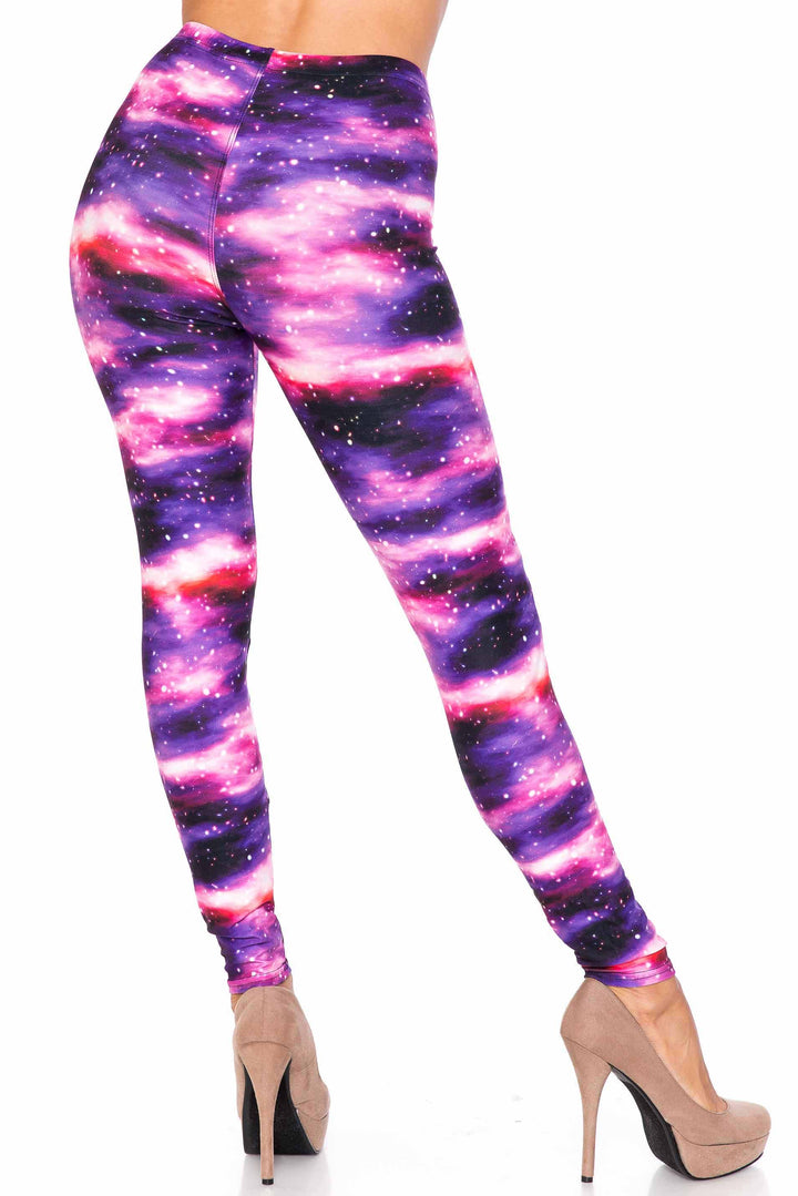 Creamy Soft Purple Mist Extra Plus Size Leggings - 3X-5X - USA Fashion