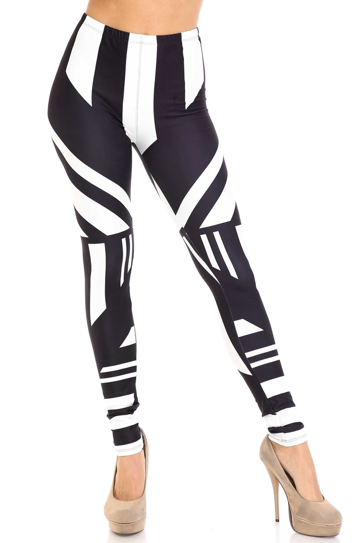 Creamy Soft Body Flatter Lines Extra Plus Size Leggings - 3X-5X - USA Fashion