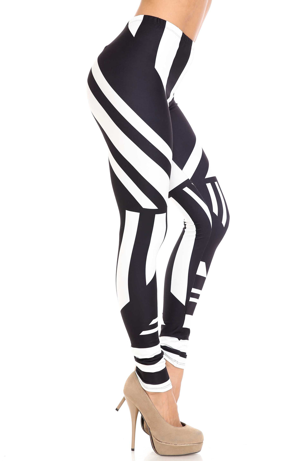 Creamy Soft Body Flatter Lines Extra Plus Size Leggings - 3X-5X - USA Fashion