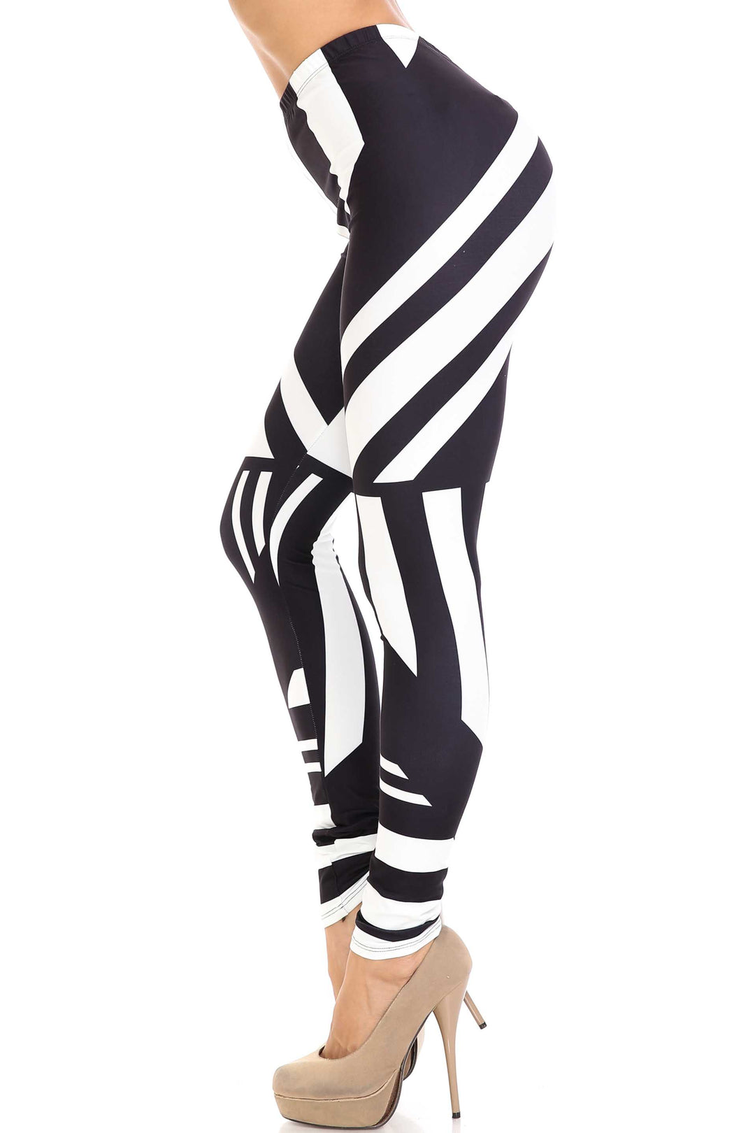 Creamy Soft Body Flatter Lines Extra Plus Size Leggings - 3X-5X - USA Fashion