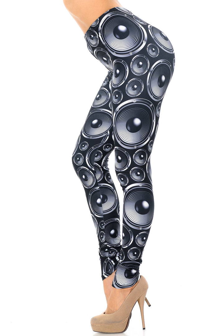 Creamy Soft Speaker Extra Plus Size Leggings - 3X-5X - USA Fashion