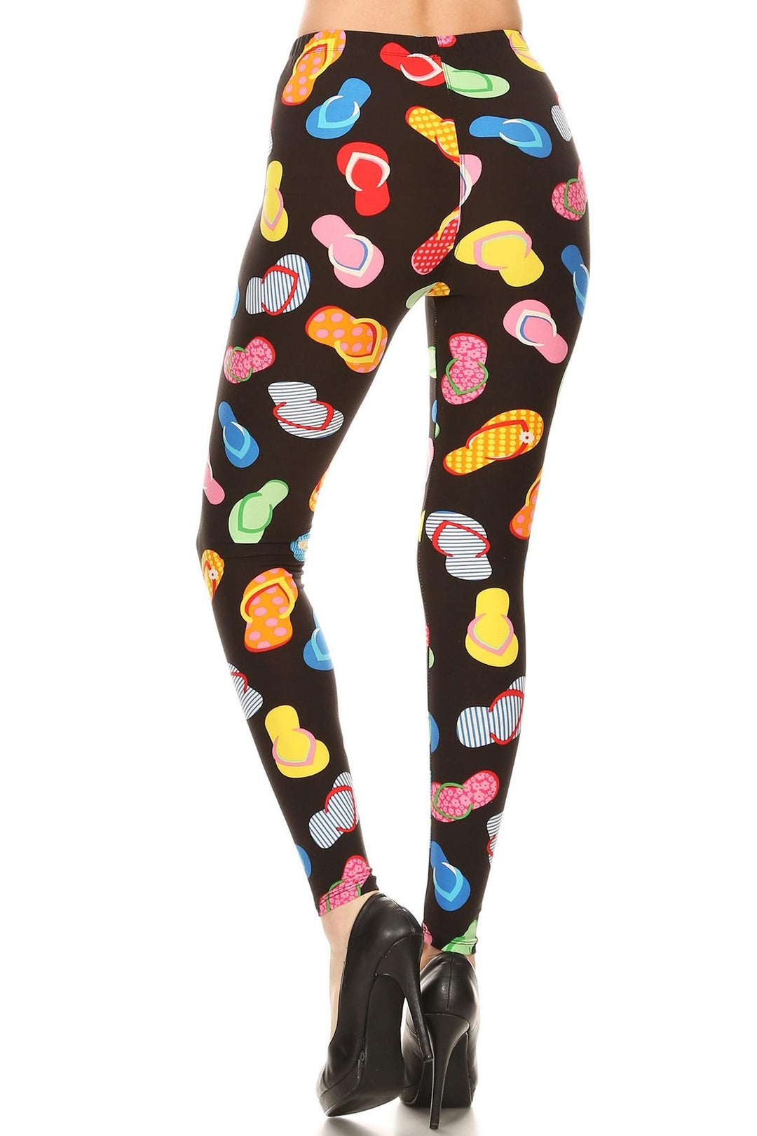 Buttery Smooth Jumbo Beach Sandals Leggings - XSmall