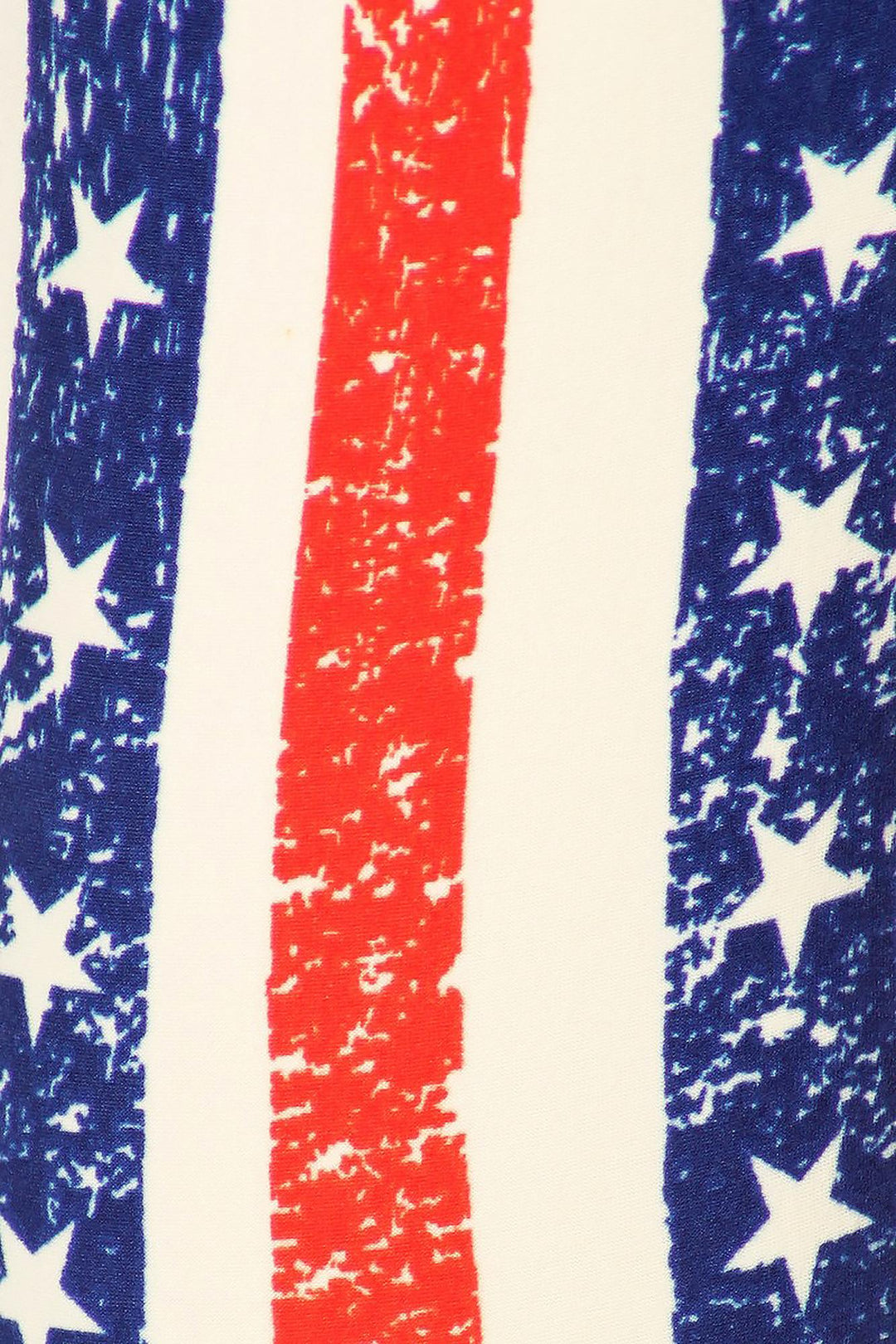 Buttery Smooth Plus Size Vertical Stars and Stripes Leggings