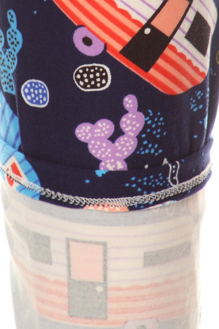 Buttery Smooth Retro Campers Leggings - XSmall