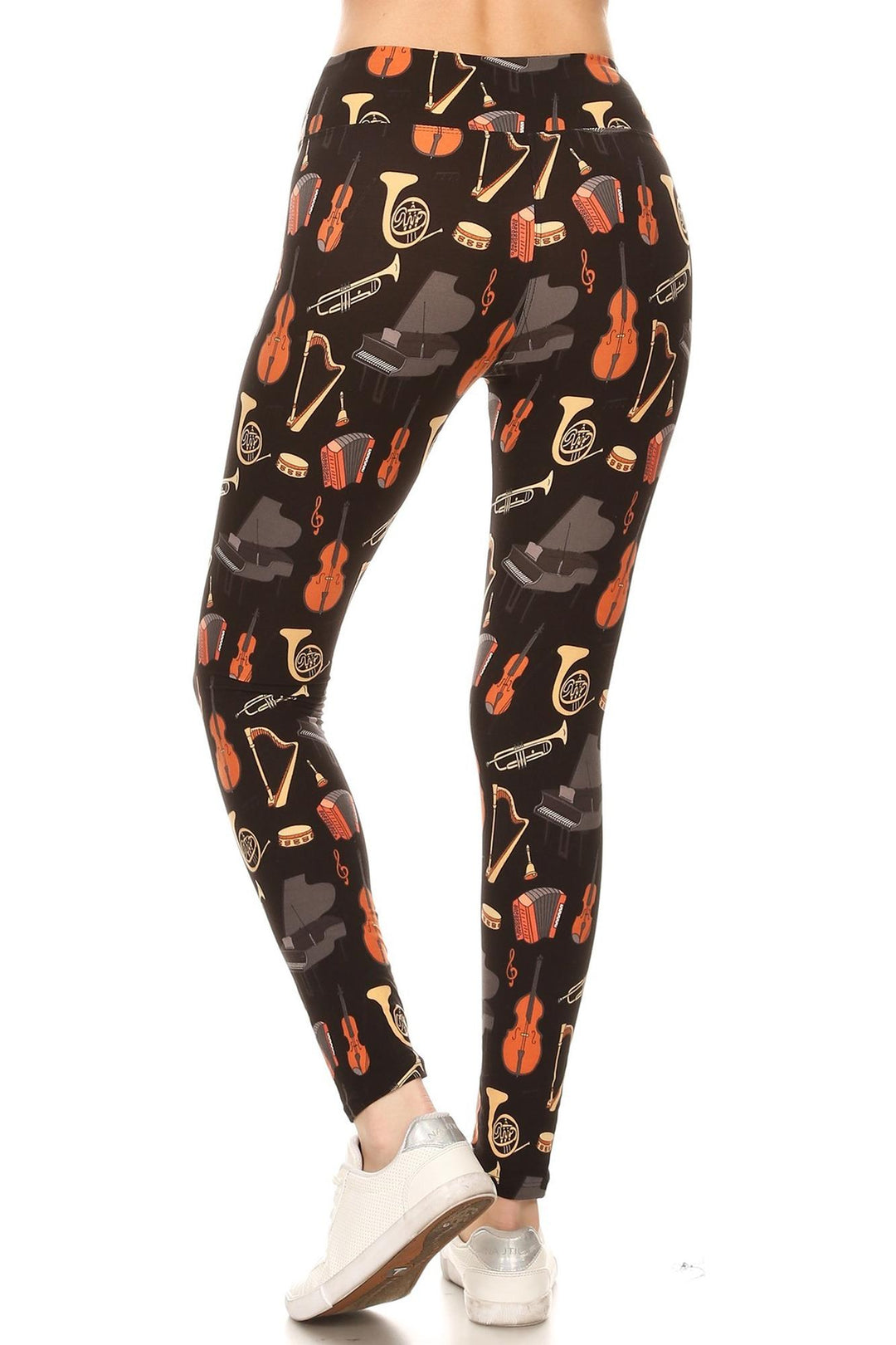 Buttery Smooth Musical Instrument High Waisted Plus Size Leggings