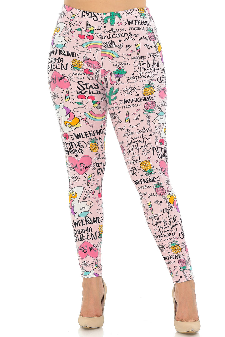 Buttery Smooth Weekend Drama Queen Plus Size Leggings