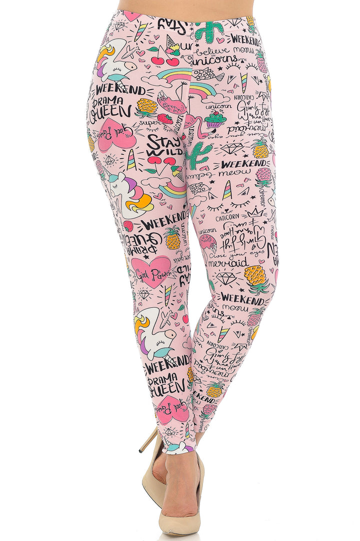 Buttery Smooth Weekend Drama Queen Plus Size Leggings