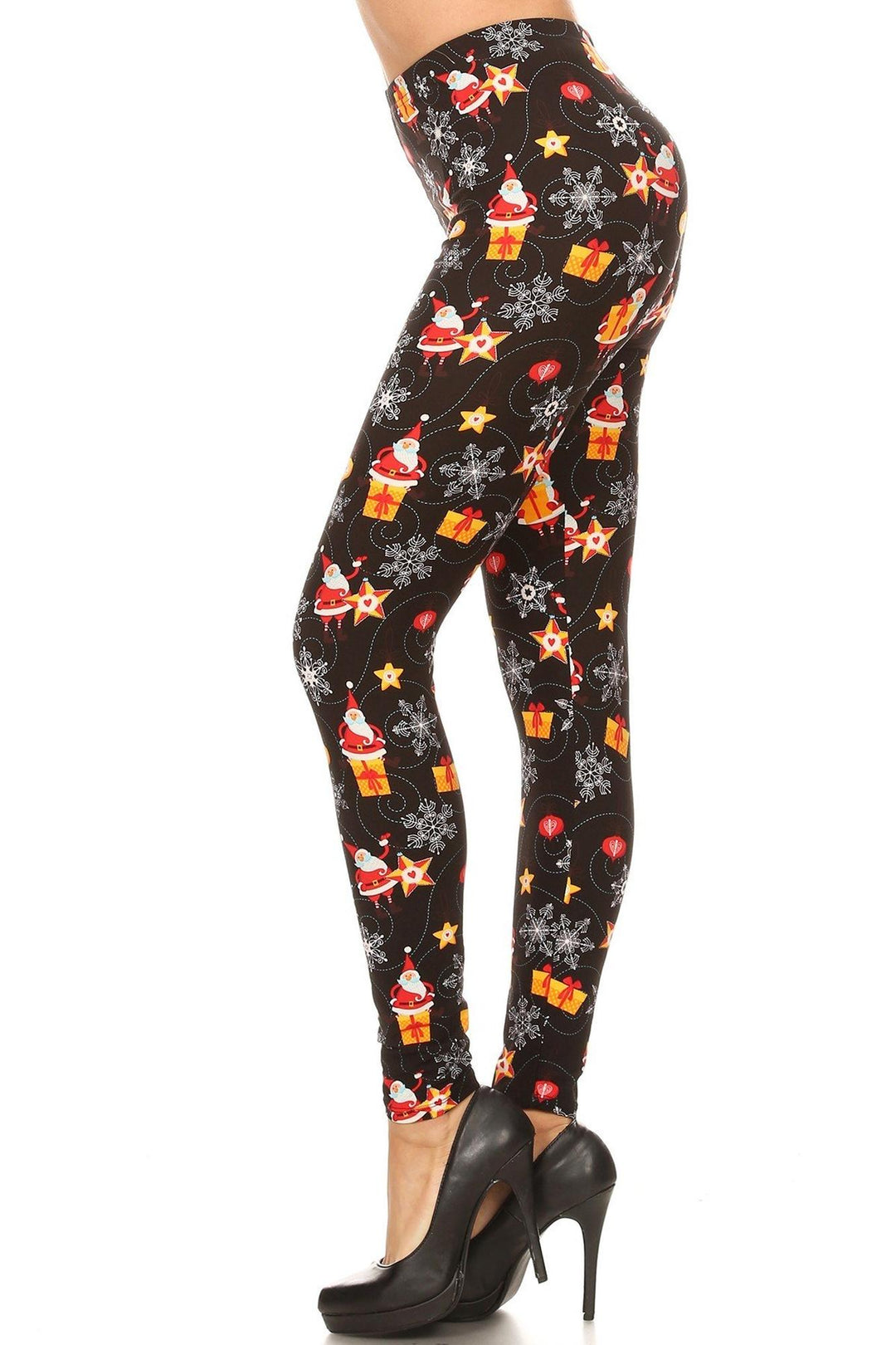 Buttery Soft Santa's Wonderland Christmas Plus Size Leggings