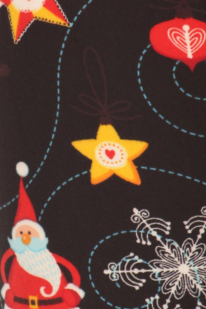 Buttery Soft Santa's Wonderland Christmas Plus Size Leggings