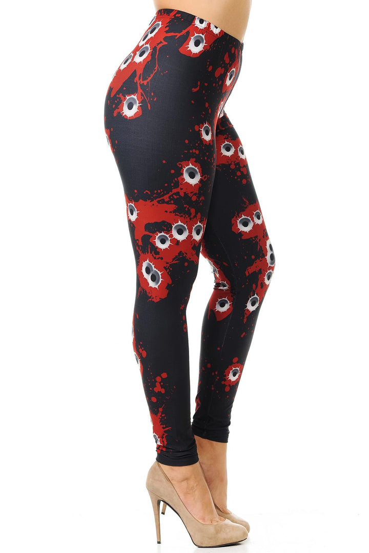 Creamy Soft Drive By Shooting Plus Size Leggings