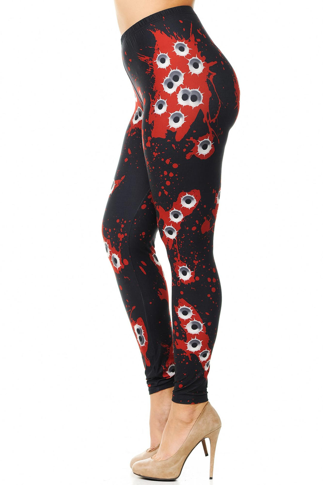 Creamy Soft Drive By Shooting Plus Size Leggings