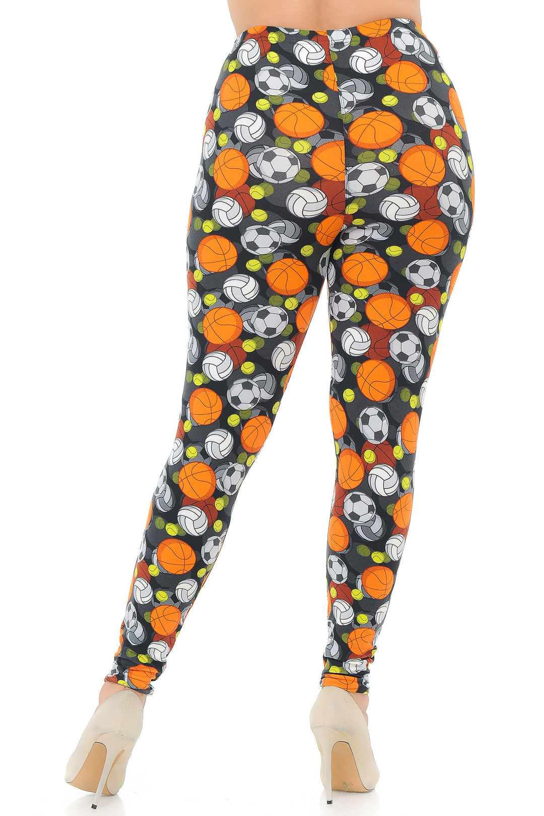 Buttery Smooth Sports Ball Plus Size Leggings
