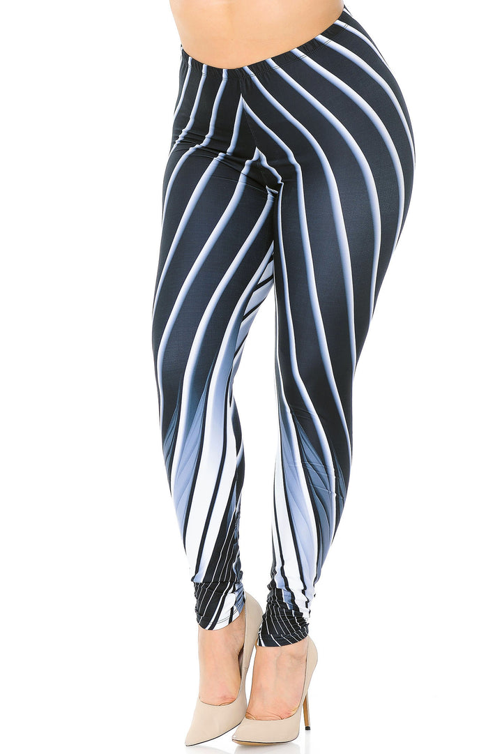 Creamy Soft Contour Body Lines Plus Size Leggings - USA Fashion