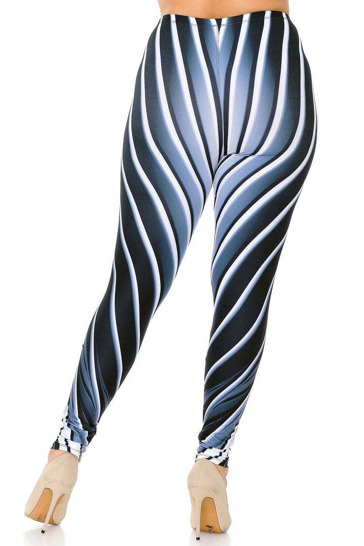 Creamy Soft Contour Body Lines Plus Size Leggings - USA Fashion