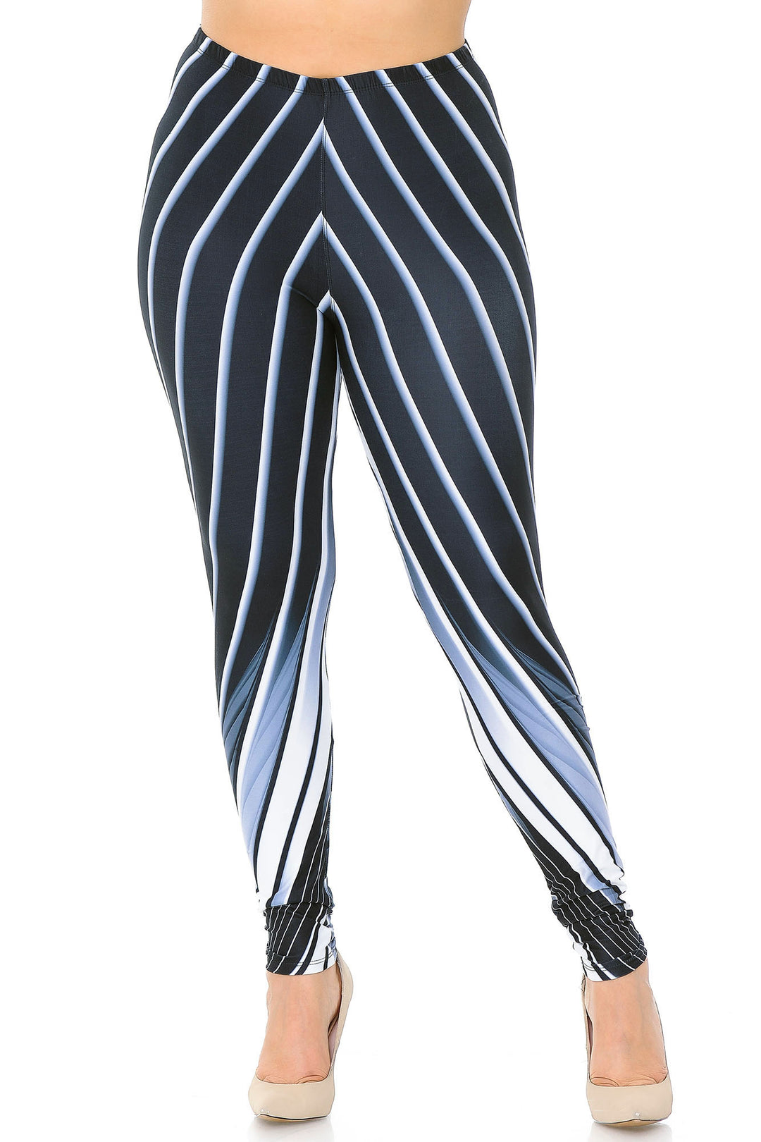 Creamy Soft Contour Body Lines Plus Size Leggings - USA Fashion