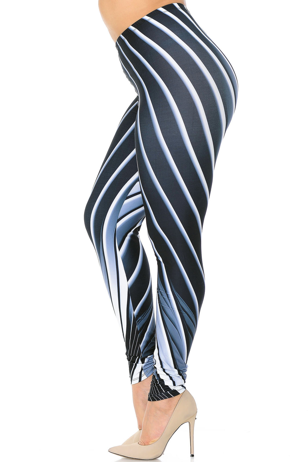 Creamy Soft Contour Body Lines Plus Size Leggings - USA Fashion