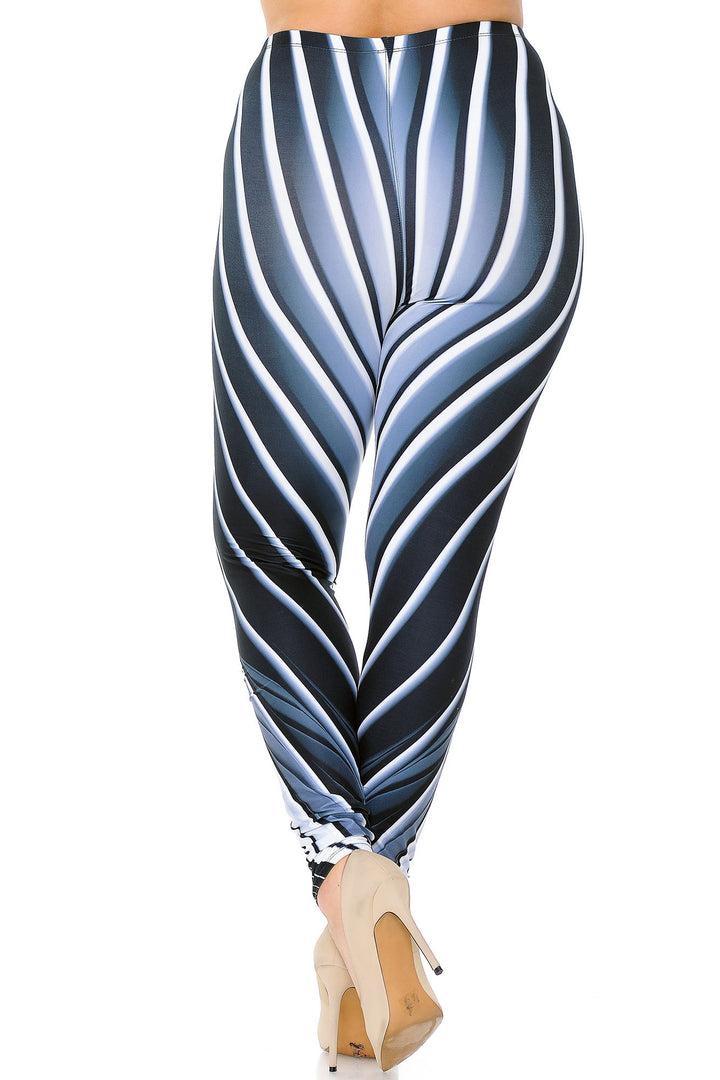 Creamy Soft Contour Body Lines Plus Size Leggings - USA Fashion