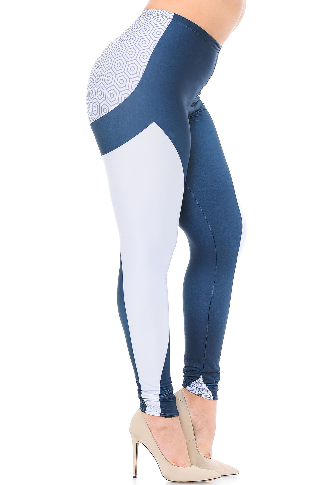 Creamy Soft Contour Curves Plus Size Leggings - USA Fashion