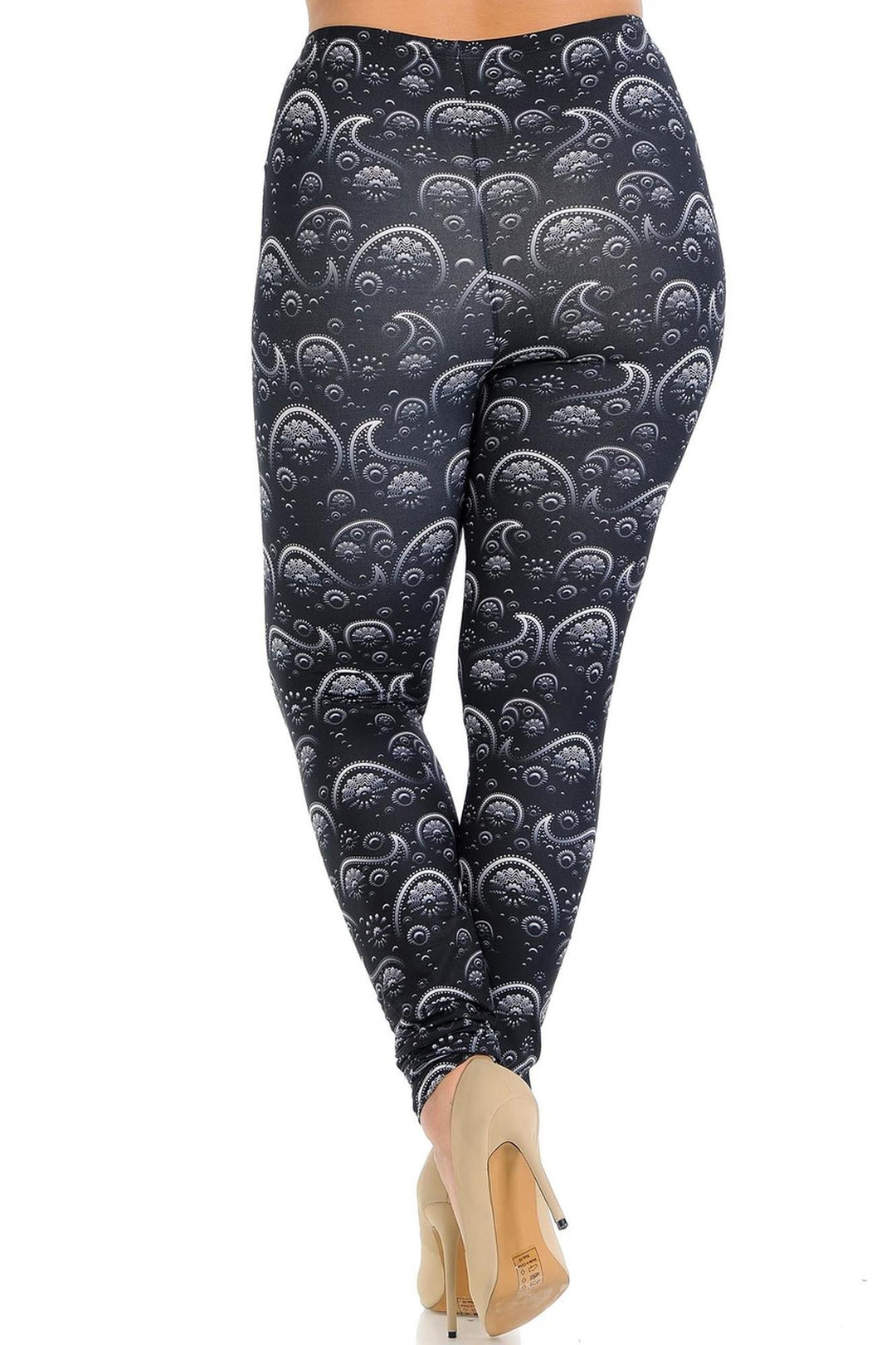 Creamy Soft Fading Paisley Plus Size Leggings - Signature Collection