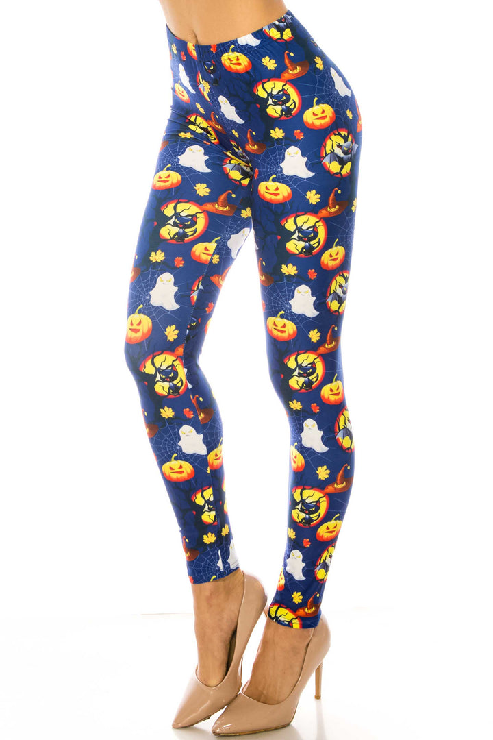 Creamy Soft Halloween Critters Plus Size Leggings - USA Fashion