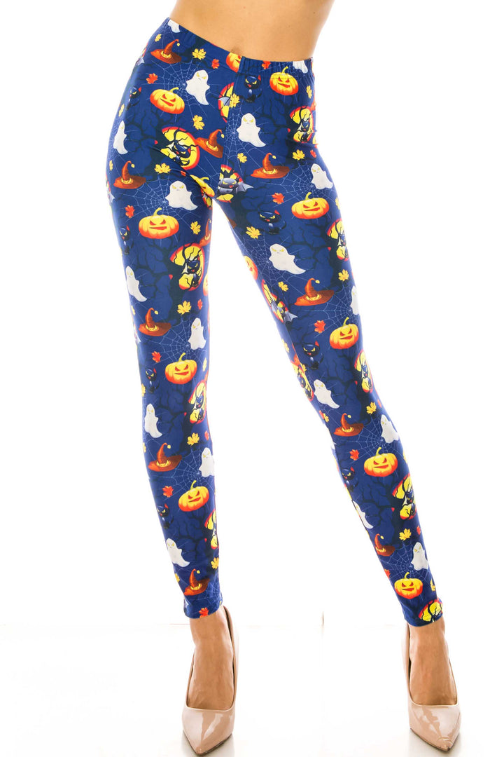 Creamy Soft Halloween Critters Plus Size Leggings - USA Fashion