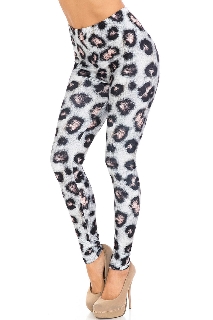 Creamy Soft Moda Leopard Plus Size Leggings - USA Fashion