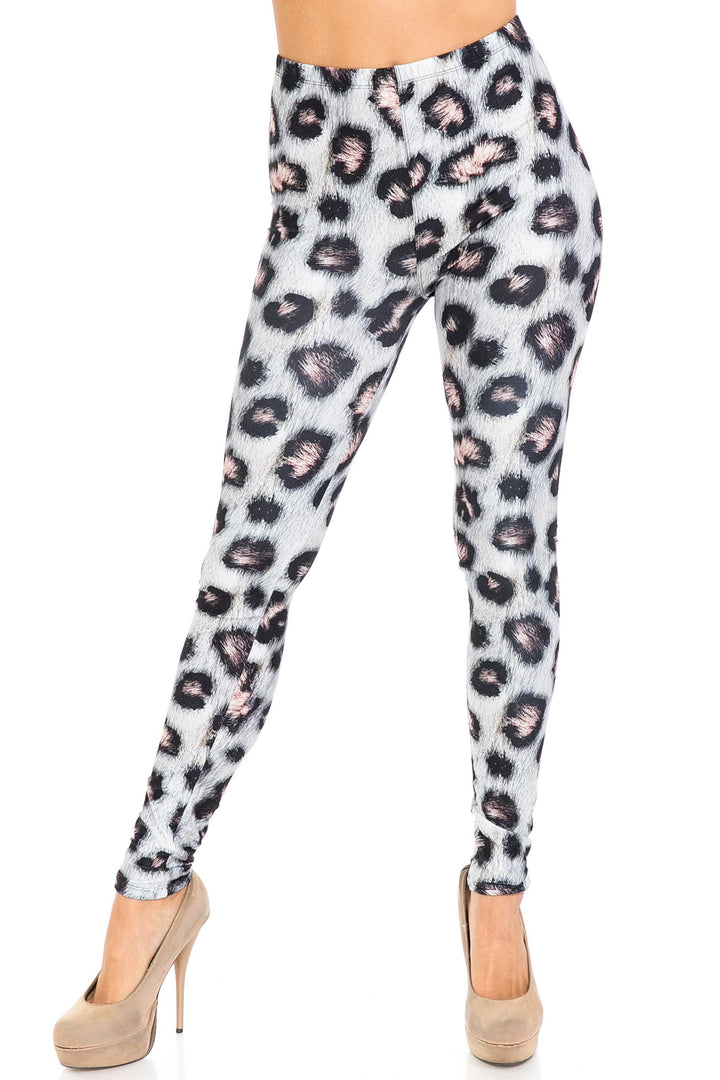 Creamy Soft Moda Leopard Plus Size Leggings - USA Fashion