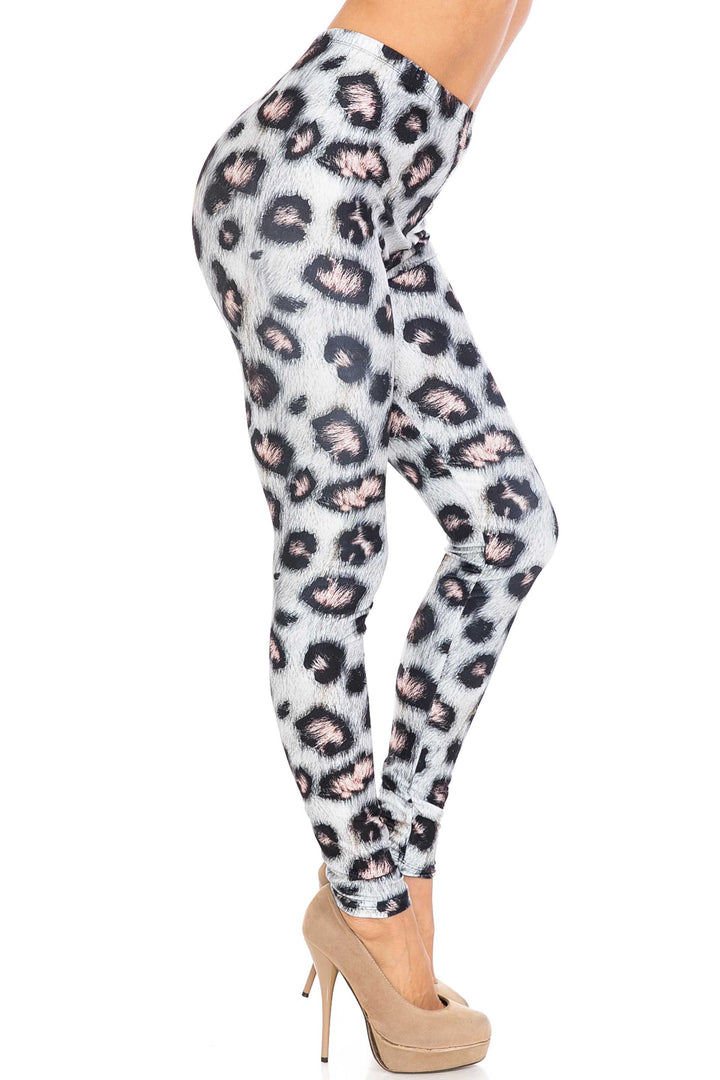 Creamy Soft Moda Leopard Plus Size Leggings - USA Fashion