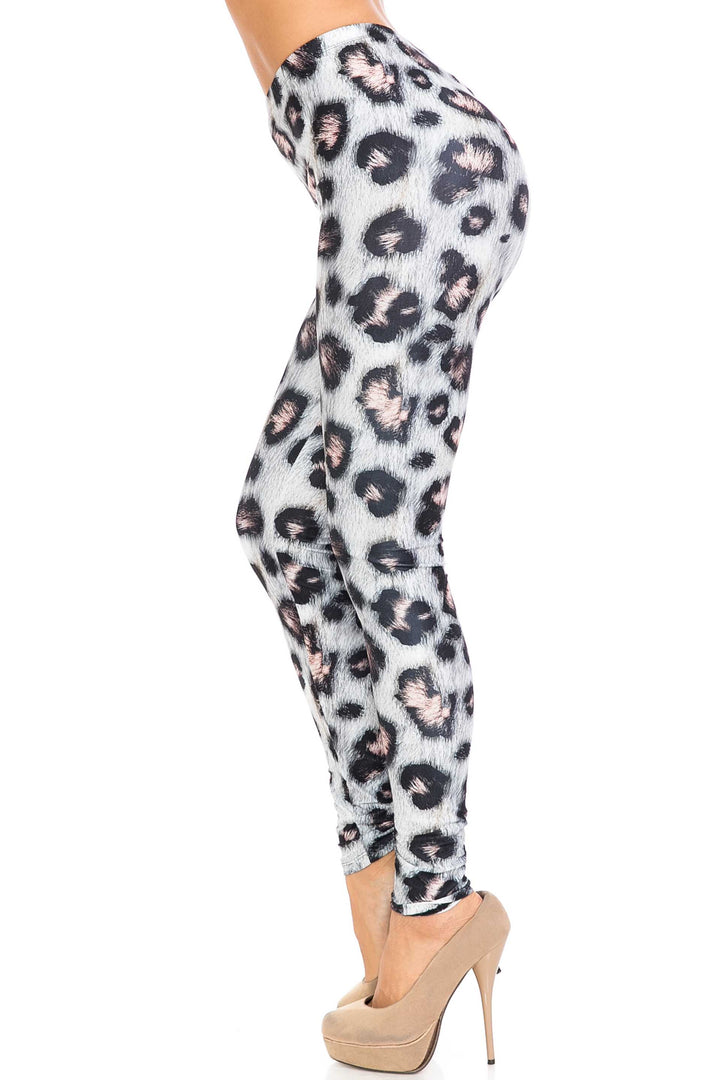 Creamy Soft Moda Leopard Plus Size Leggings - USA Fashion