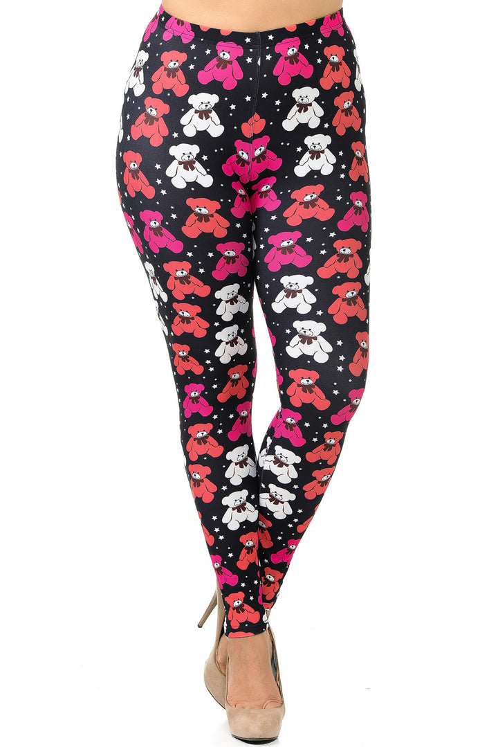 Creamy Soft Teddy Bear Plus Size Leggings