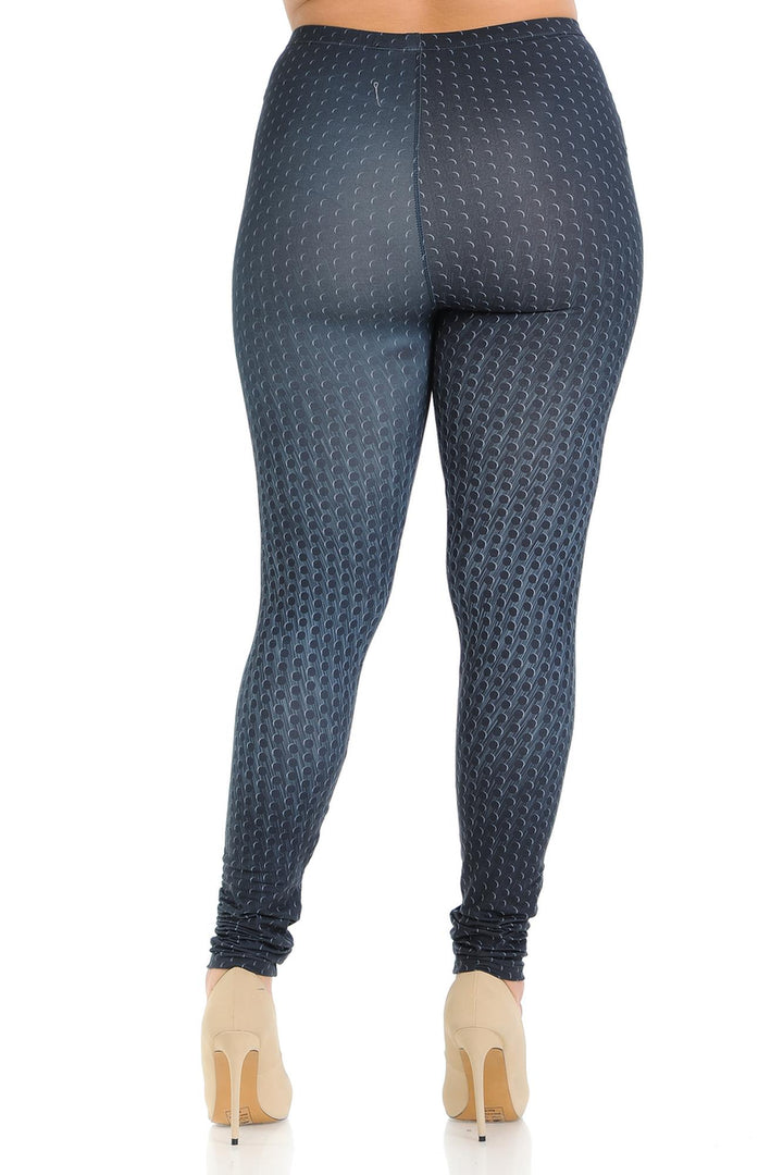 Creamy Soft Textured Dots Plus Size Leggings - Signature Collection