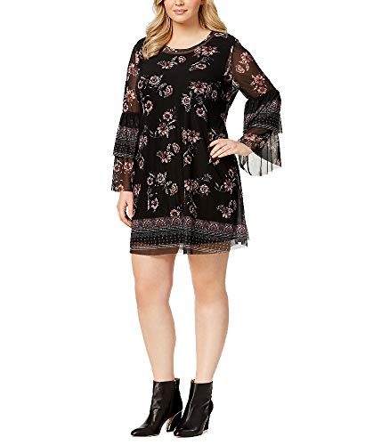 Style & Co Plus Size Printed Mesh Dress