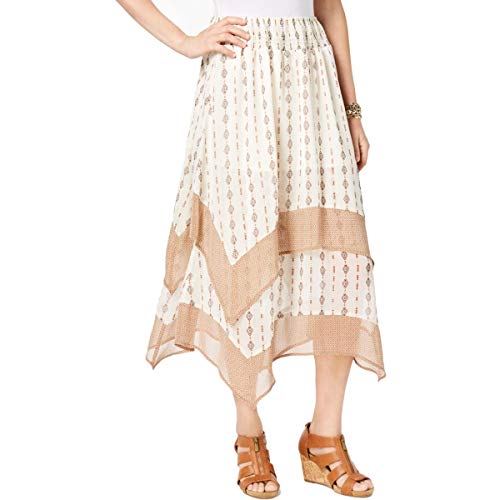 Style & Co Printed Tiered Comfort Waist Skirt