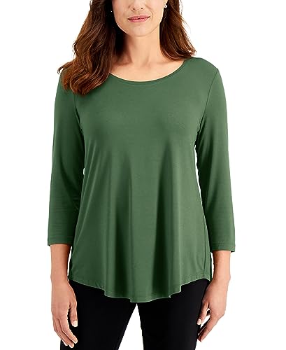 JM Collection Petite 3/4 Sleeve T-Shirt