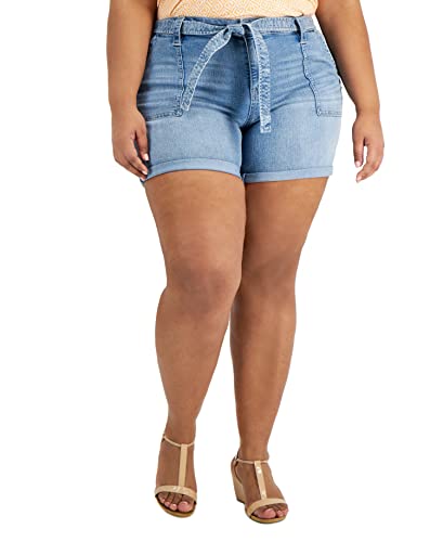 Style & Co Plus Denim Utility Shorts