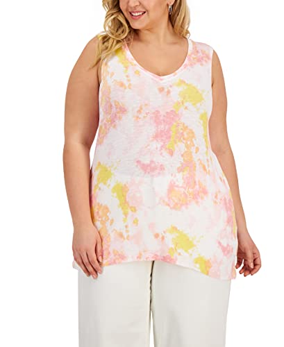 Style & Co Plus Size Tie Dyed Tank