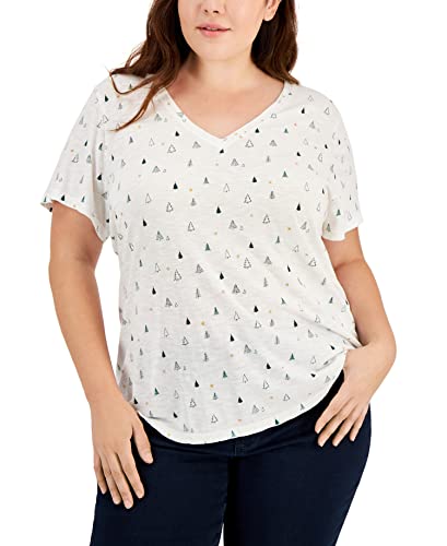 Style & Co Plus Size V Neck T-Shirt