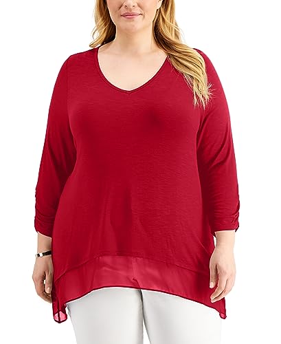 Style & Co Plus Size Layered Hem Tunic