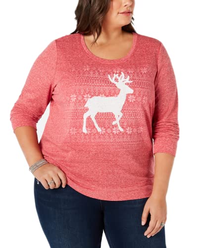 Style & Co Plus Size Reindeer Sweatshirt