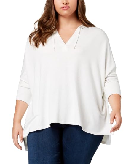 Style & Co Plus Size V Neck Hoodie