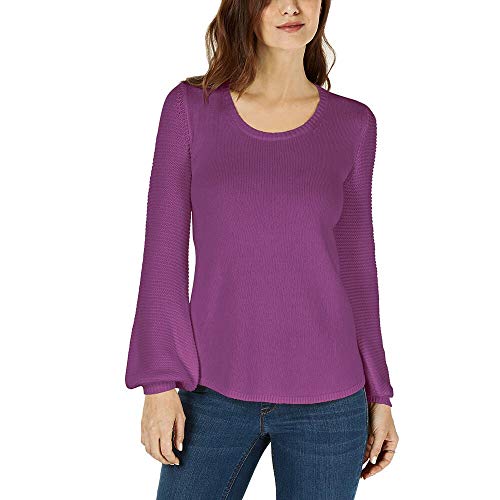 Style & Co Textured Sleeve Sweater