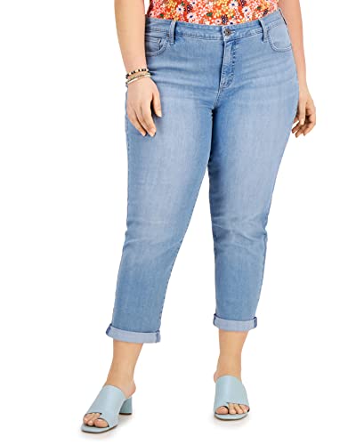 Style & Co Plus Size Curvy Fit Boyfriend Jeans