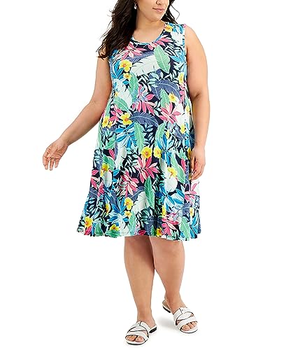 Style & Co Plus Size Printed Flop Dress
