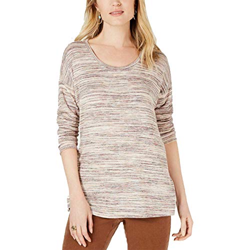 Style & Co Space Dye Scoop Neck Top
