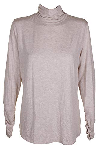Style & Co Ruched Mock Neck Top