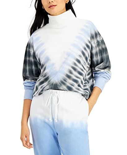 Style & Co Tie Dye Mock Neck Sweatshirt